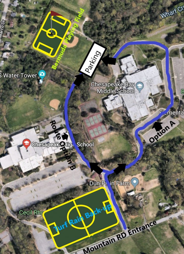 Directions Chesapeake Bay Sports Camps